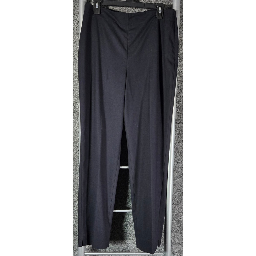 Talbots Hollywood Navy Straight Leg Side Zip Dress Pants Size 10 30x29